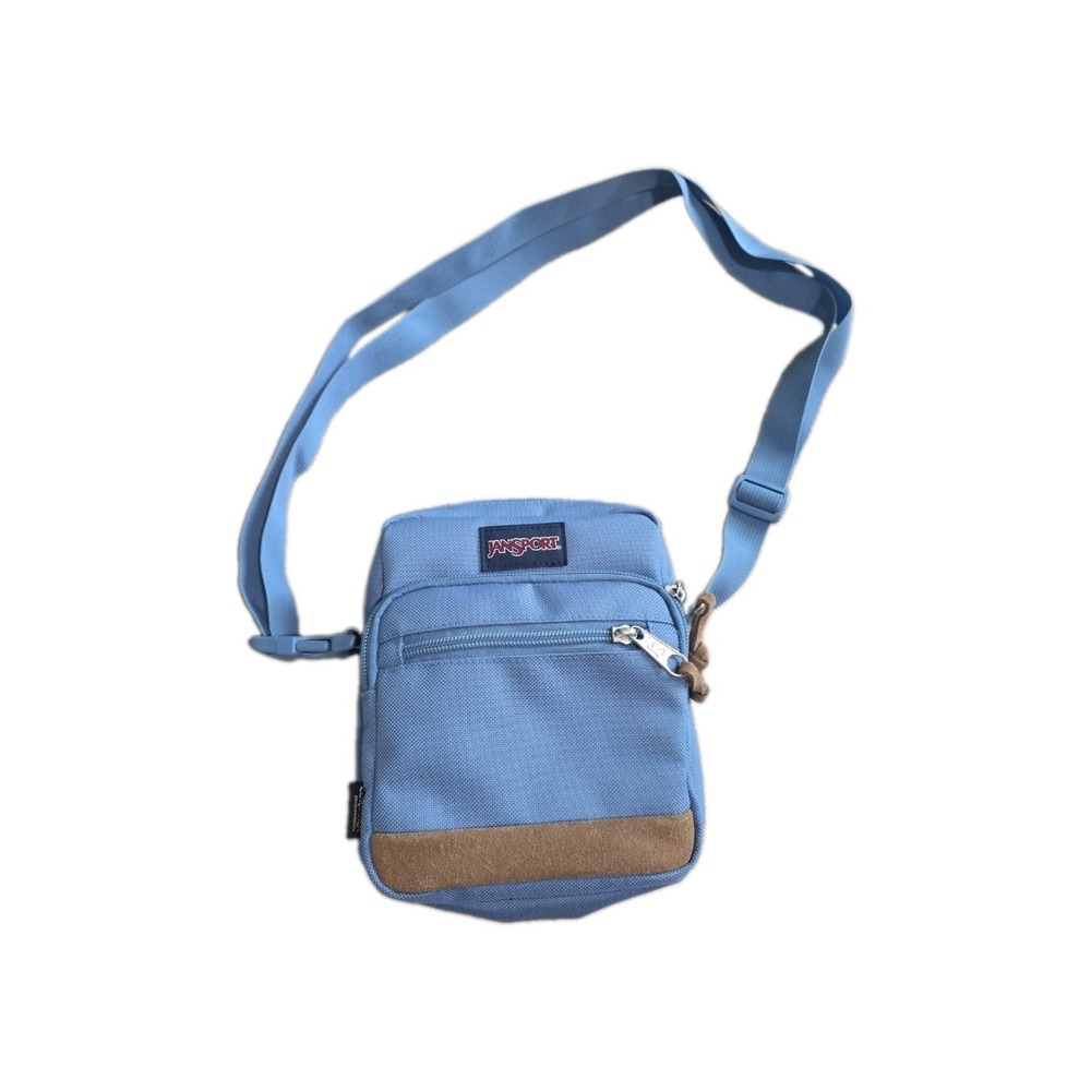 JanSport Core Crossbody Elemental Blue unisex Bag Adjustable Strap Pockets